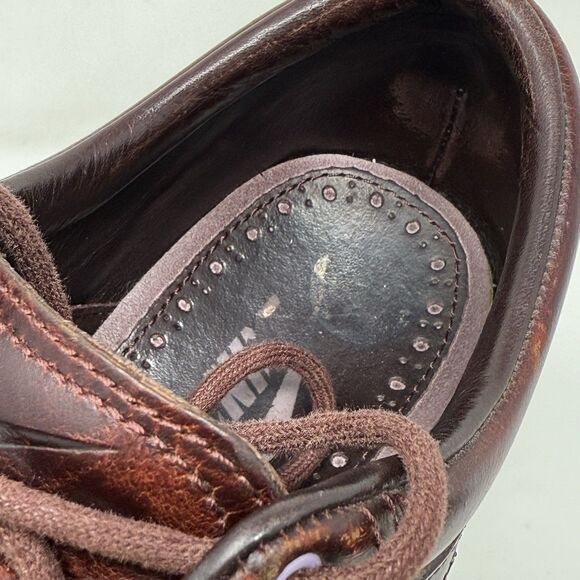 Nike Lunar Clayton Golf Shoes Mens 10.5 Burgundy Leather Spikeless 628535-600 - Picture 13 of 16